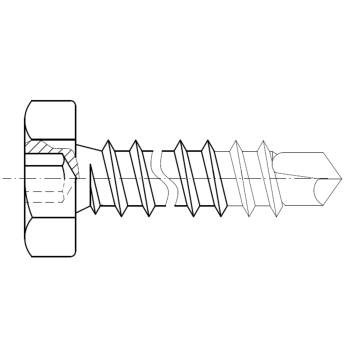 Wkręt do montażu zawiasów w bramach