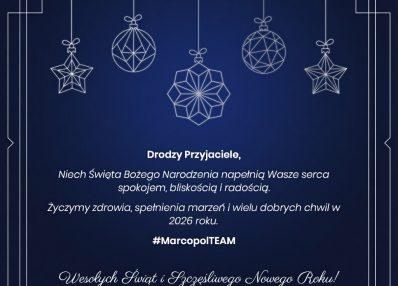 Spokojnych Świąt życzy Marcopol